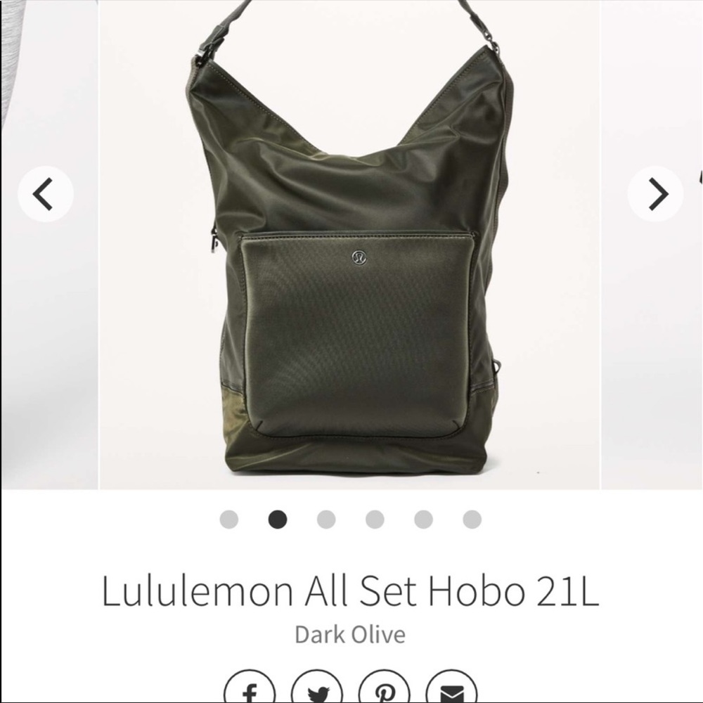 Lululemon all set hobo gym bag - gently used